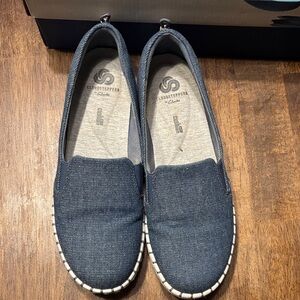Clarks Cloudsteppers Women's Denim Slip-On Loafers